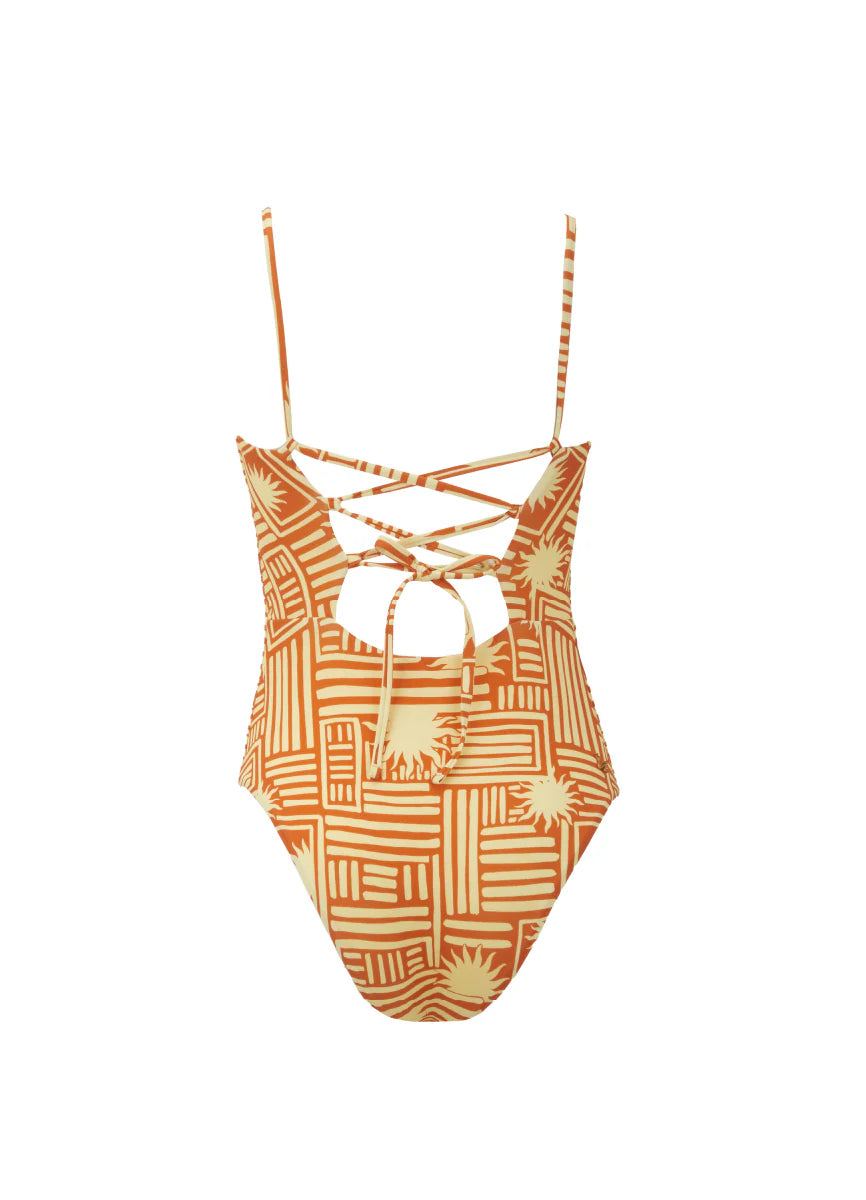 One Piece Silvi Print Sun Essence