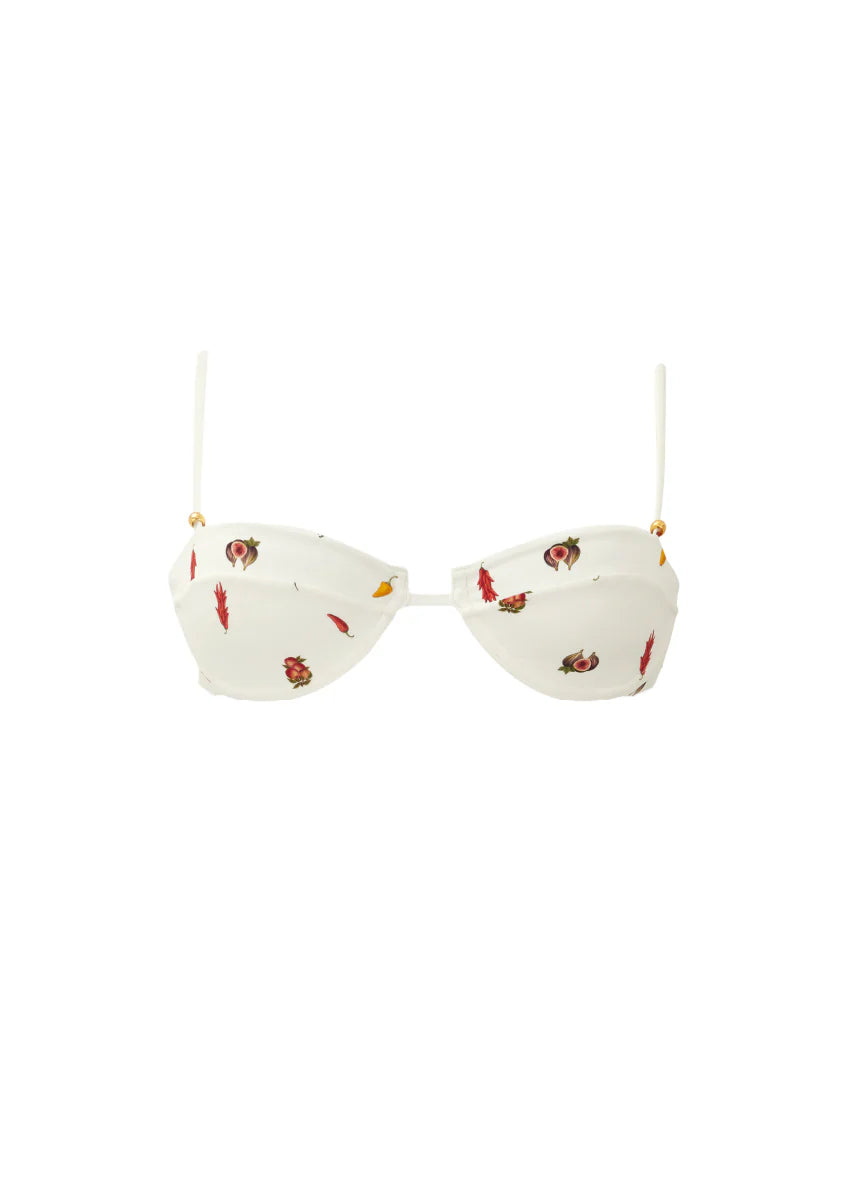 Top Vera Print Crimson Heat