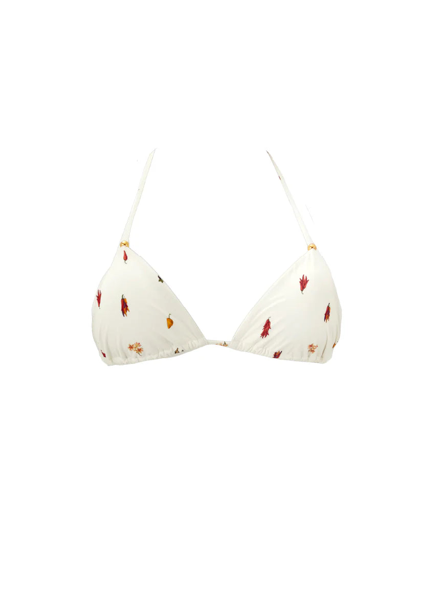 Top Maui Print Crimson Heat
