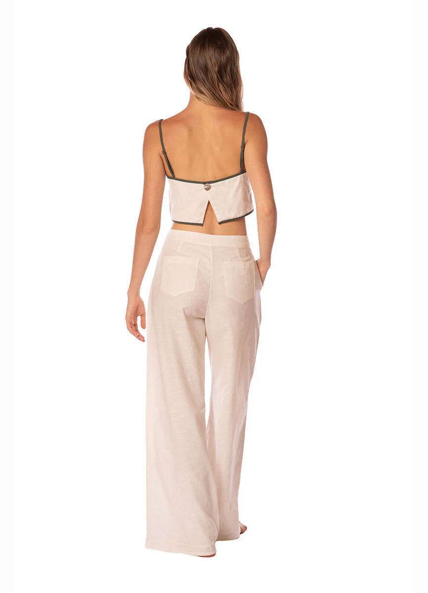 Pantalon Zenda Print Sage Dunes