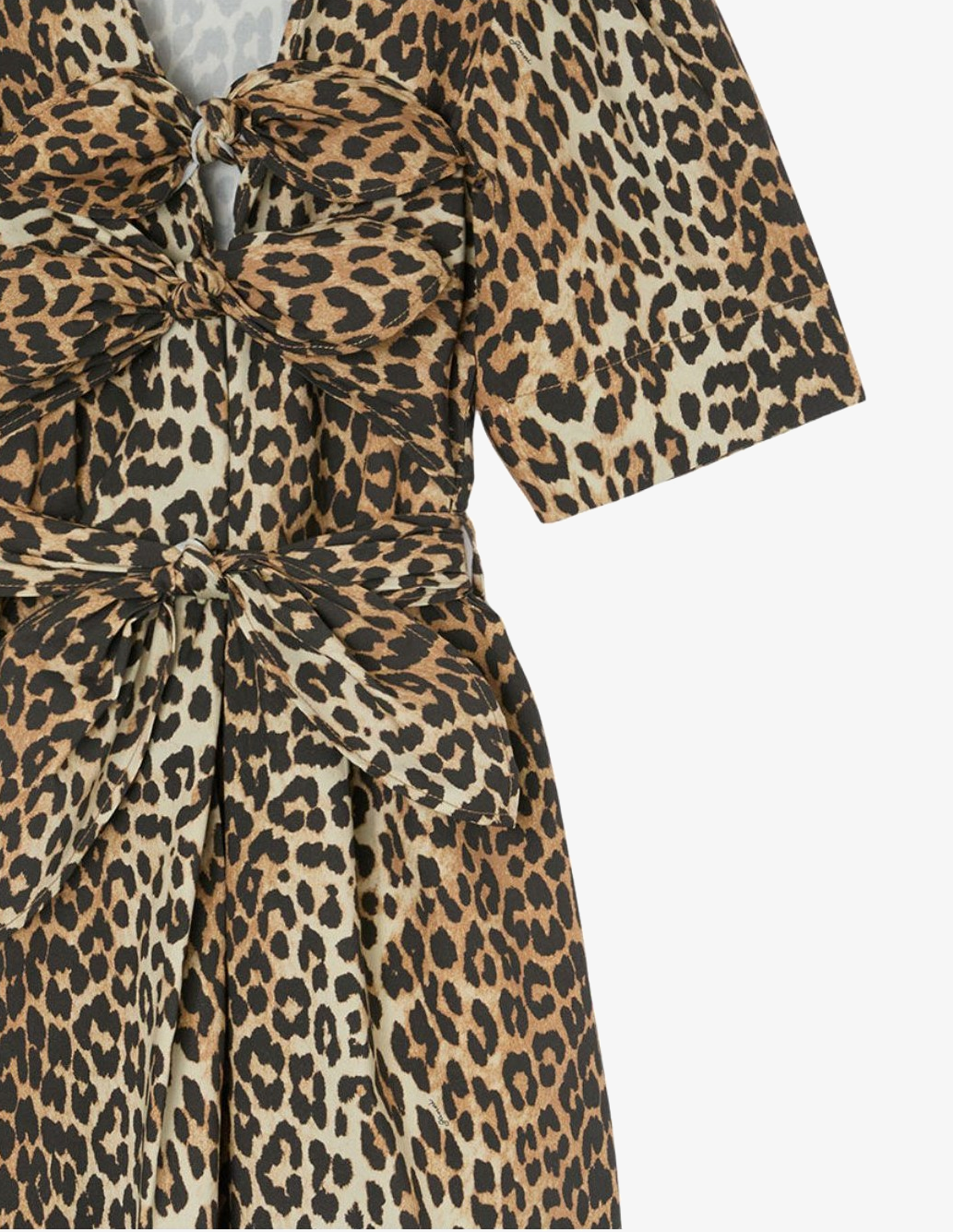 Mini Vestido Cottom Leopard