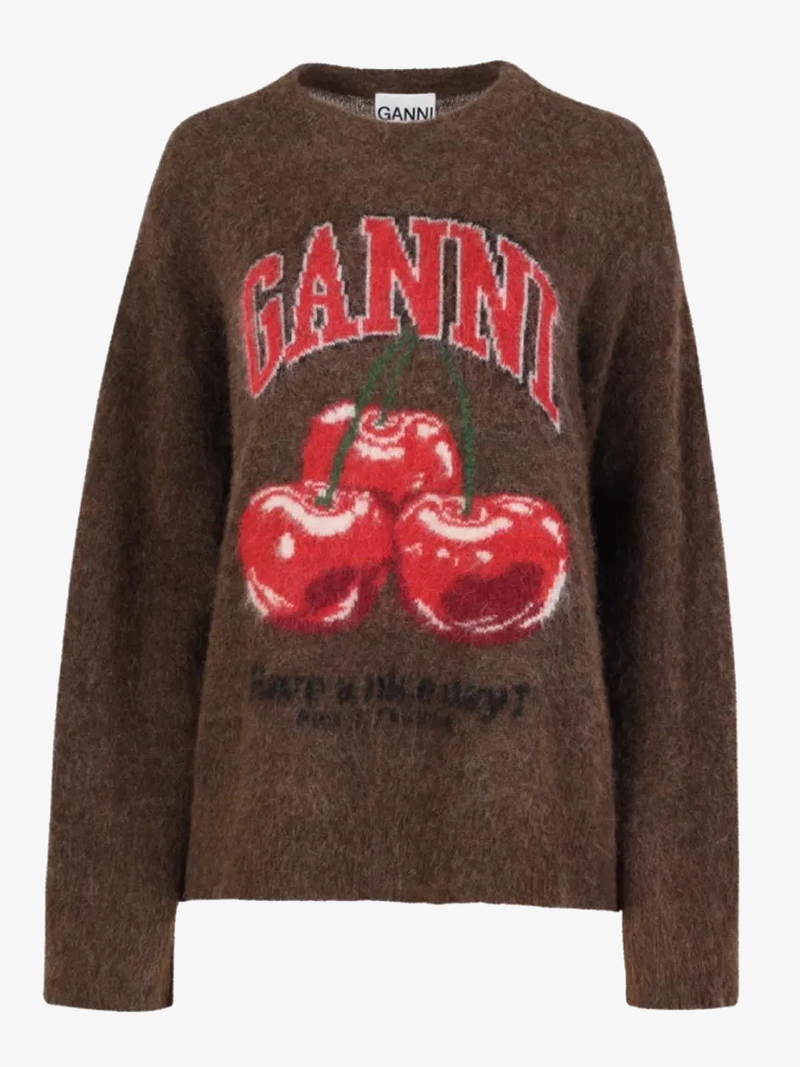 Jersey Oversized Brushed Alpaca Graphic