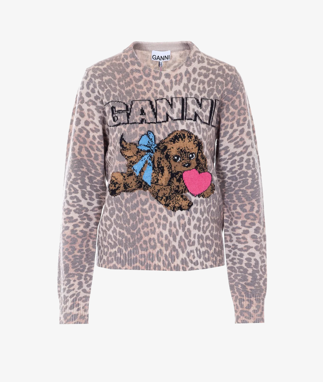 Sweater Puppy Graphic Wool