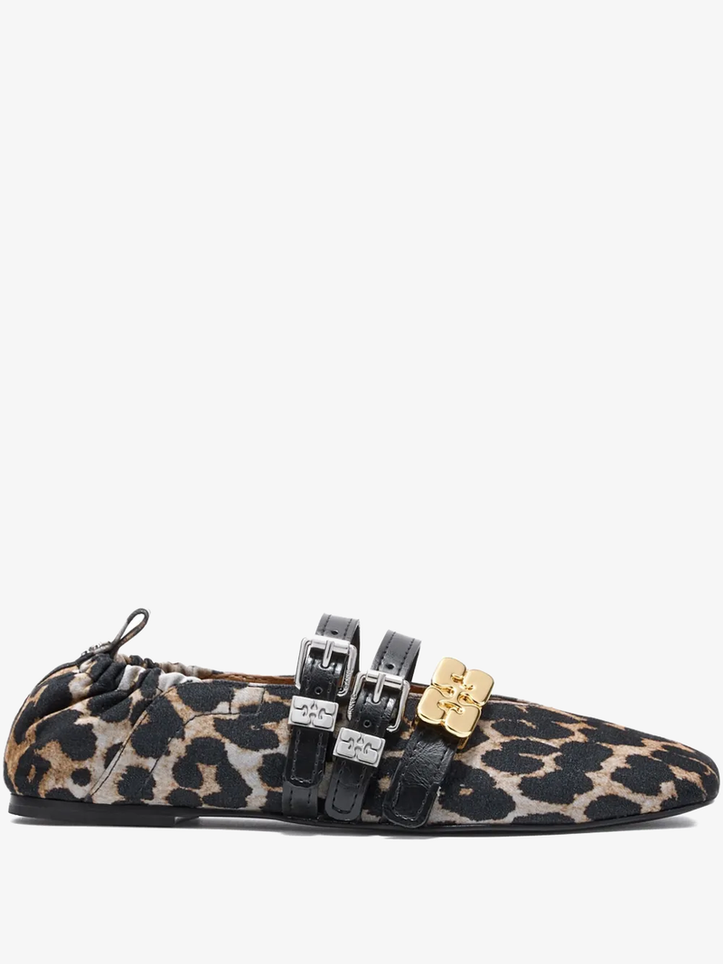 Ballerina Flocked Denim Printed Sue Triple