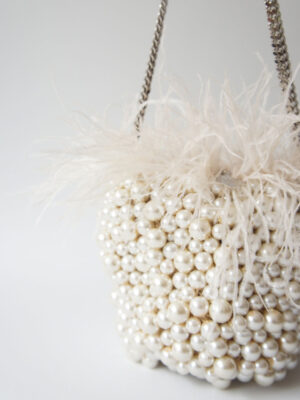 Cartera Crown Pearl White