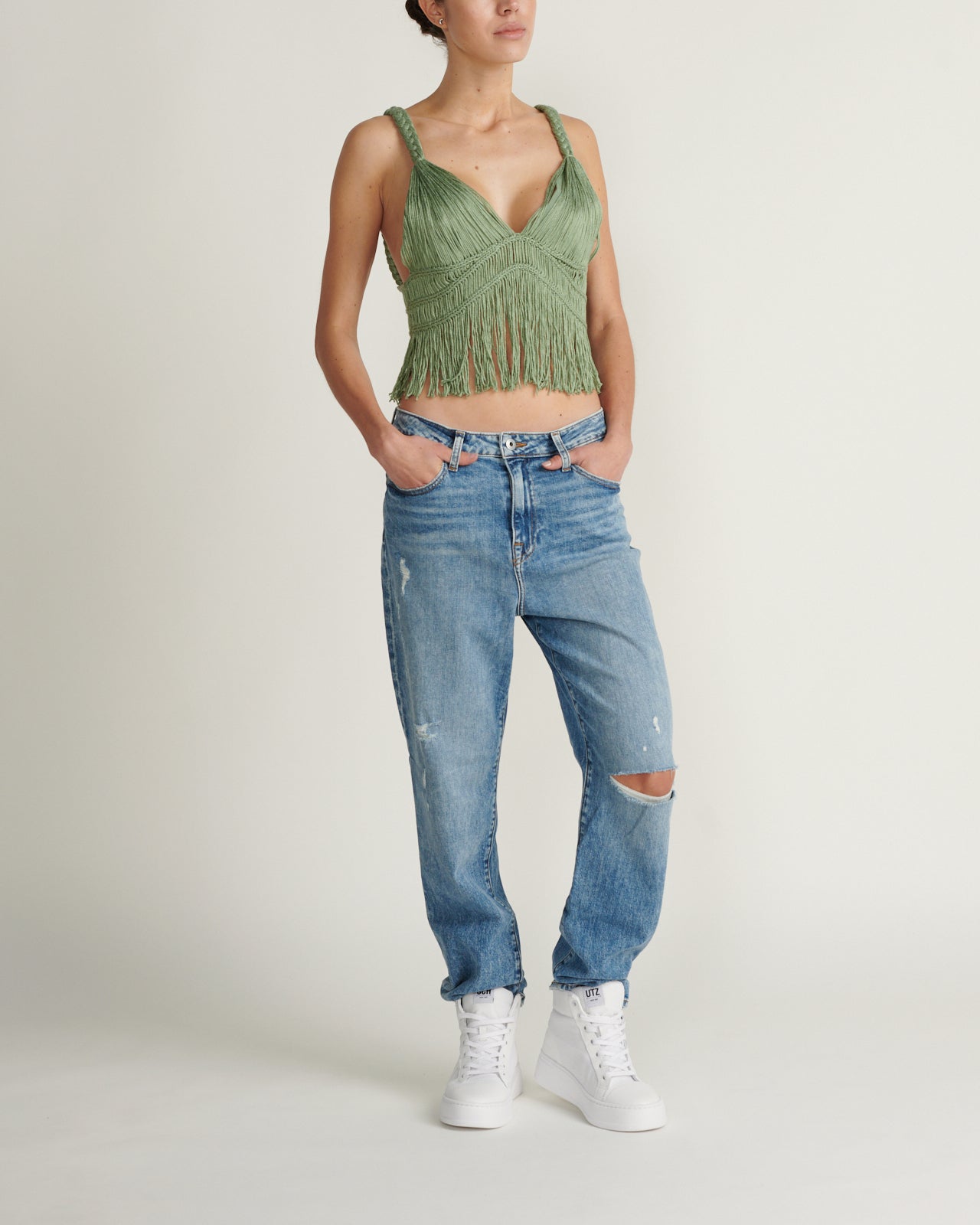 Top Claudette Macrame Bralette
