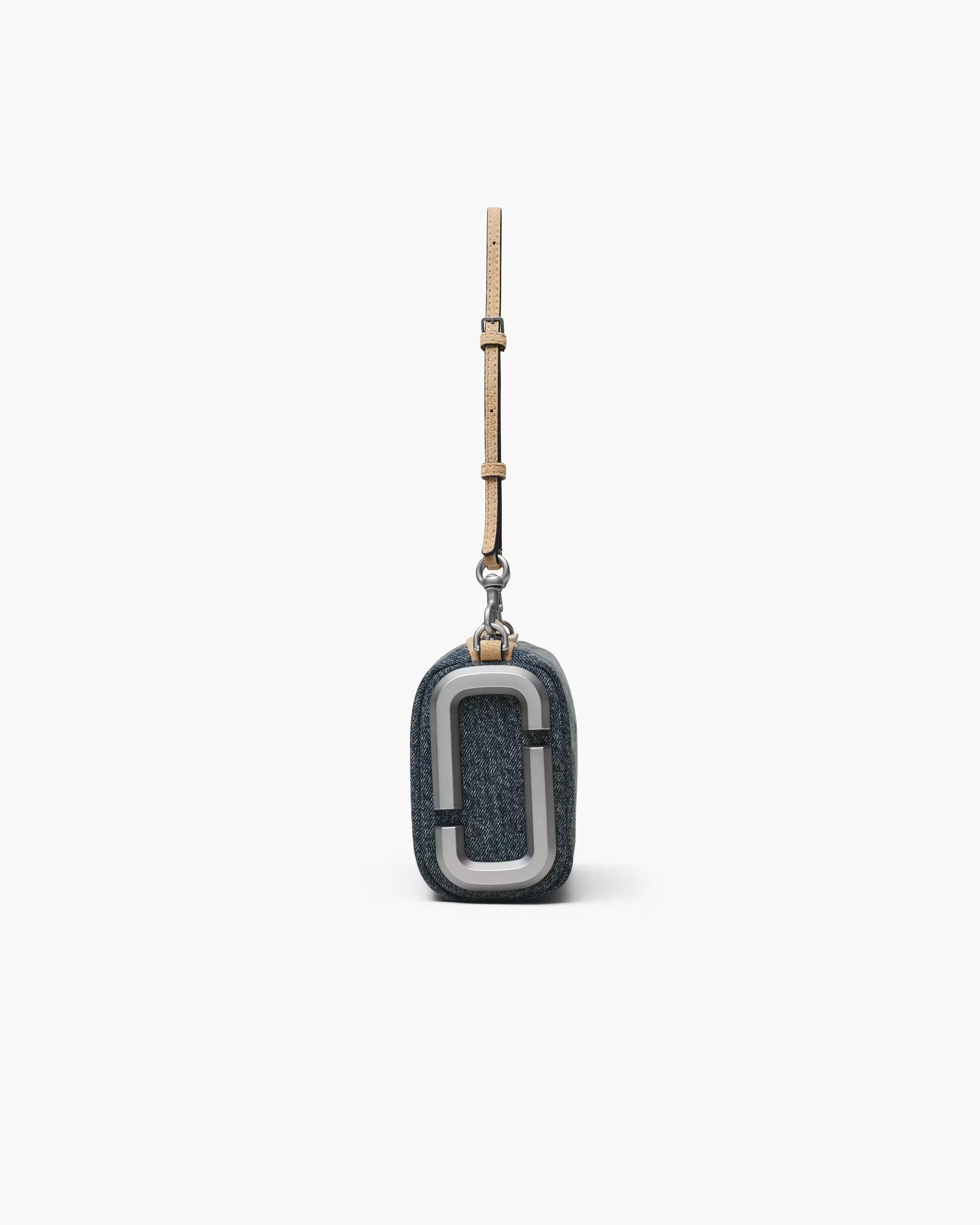 The Denim Suede Snapshot Shoulder Bag
