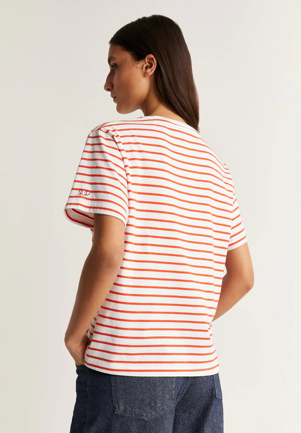 Camiseta Pleat Stripes Tee