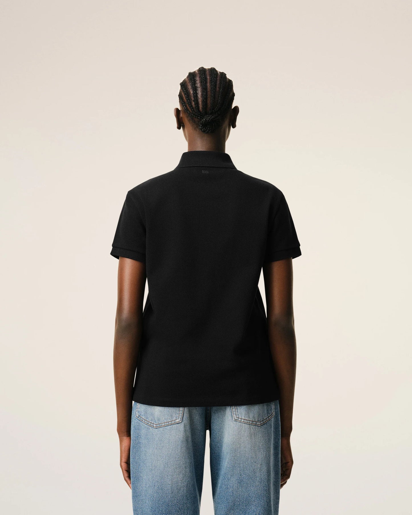 Polo De Algodón Negro Ami De Coeur Unisex