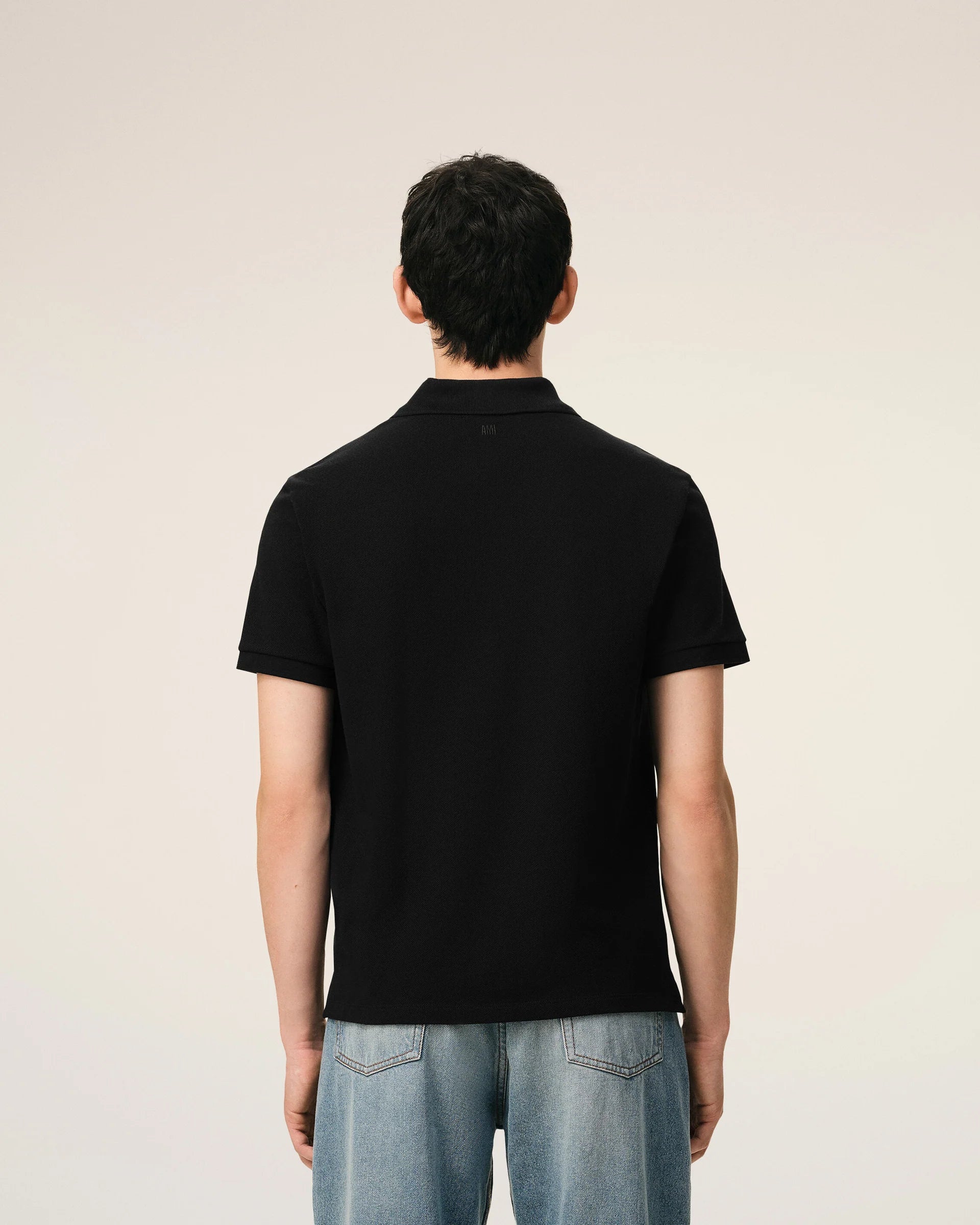 Polo De Algodón Negro Ami De Coeur Unisex