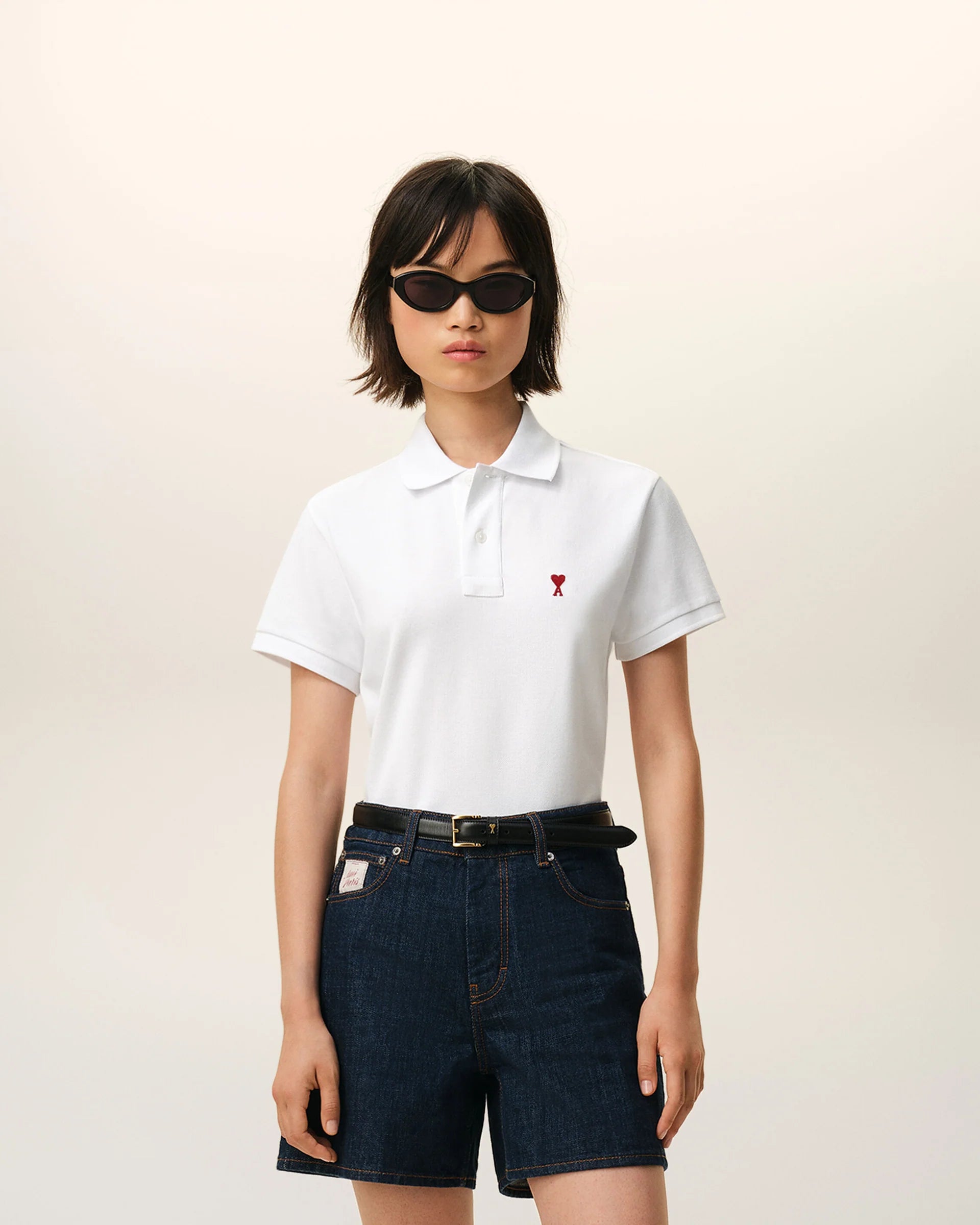 Polo De Algodón Negro Ami De Coeur Unisex