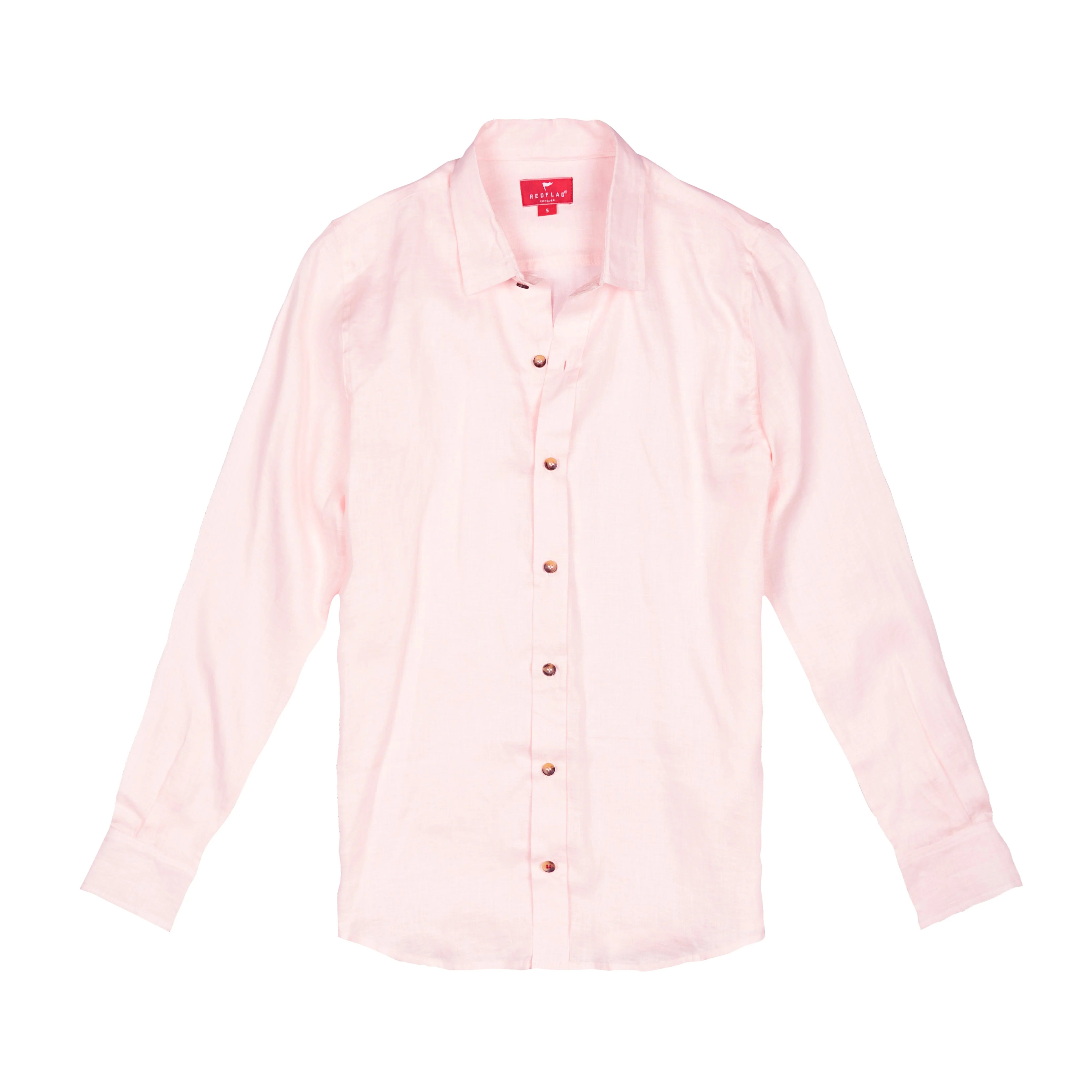 Camisa Lino Rosada
