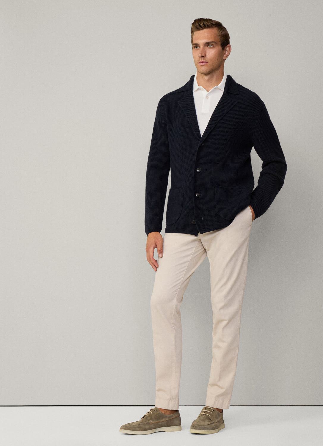 Cardigan Knit Nylon Fzip Hyb