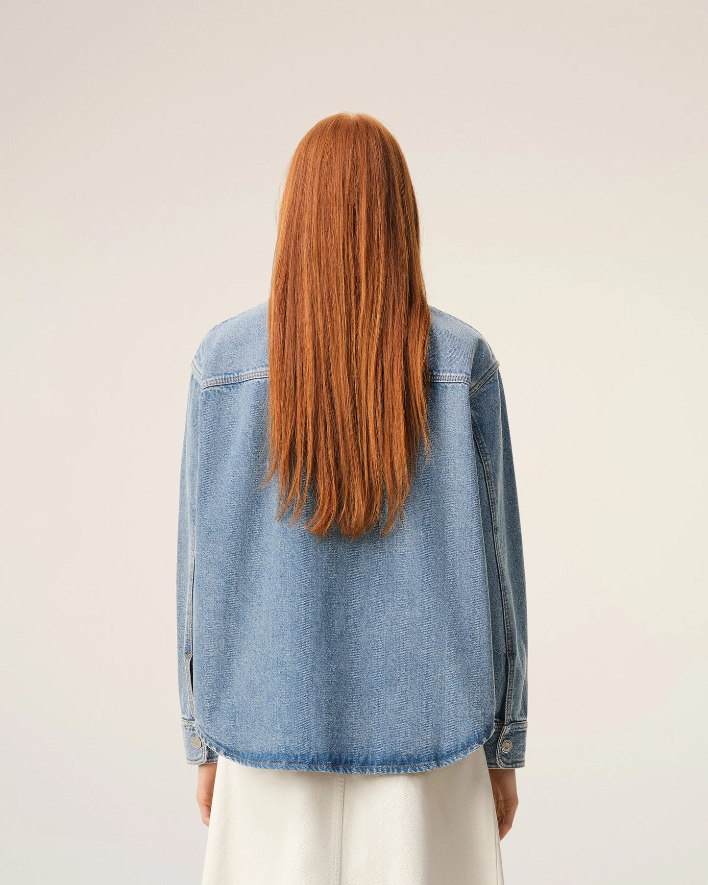 Sobrecamisa De Punto Azul De Algodón Ami De Coeur Unisex
