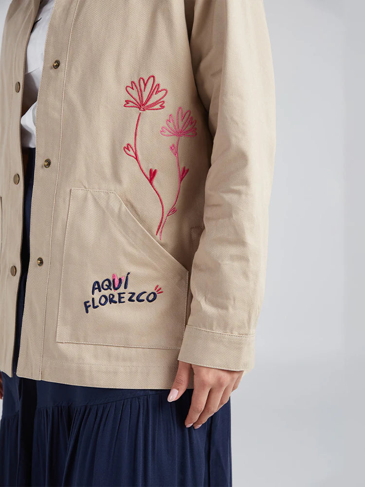 Chaqueta Aqui Florezco