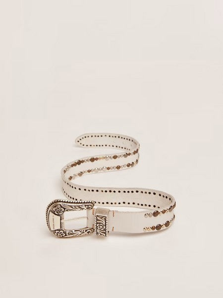Cinturón Lace Washed Leather Studs