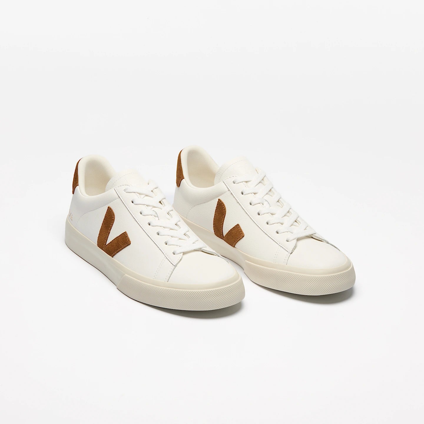 Zapatillas Veja De Hombre Campo Leather White Cognac