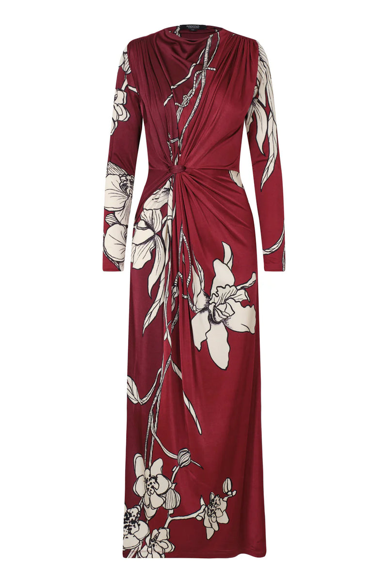 Midi Vestido Rossé Vinotinto