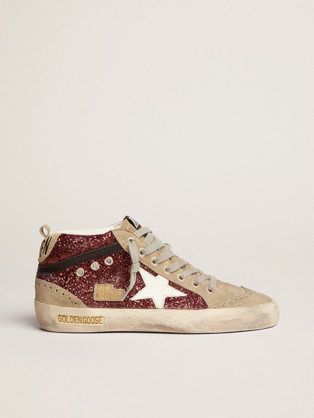Zapatillas Golden Goosemid Star Glitter Suede Mujer