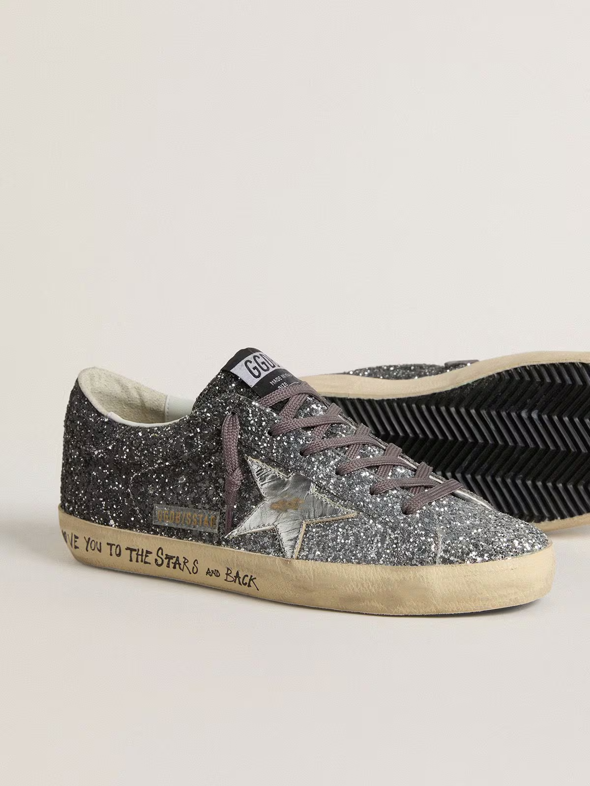 Zapatila Golden Goose Super Star Glitter Mujer