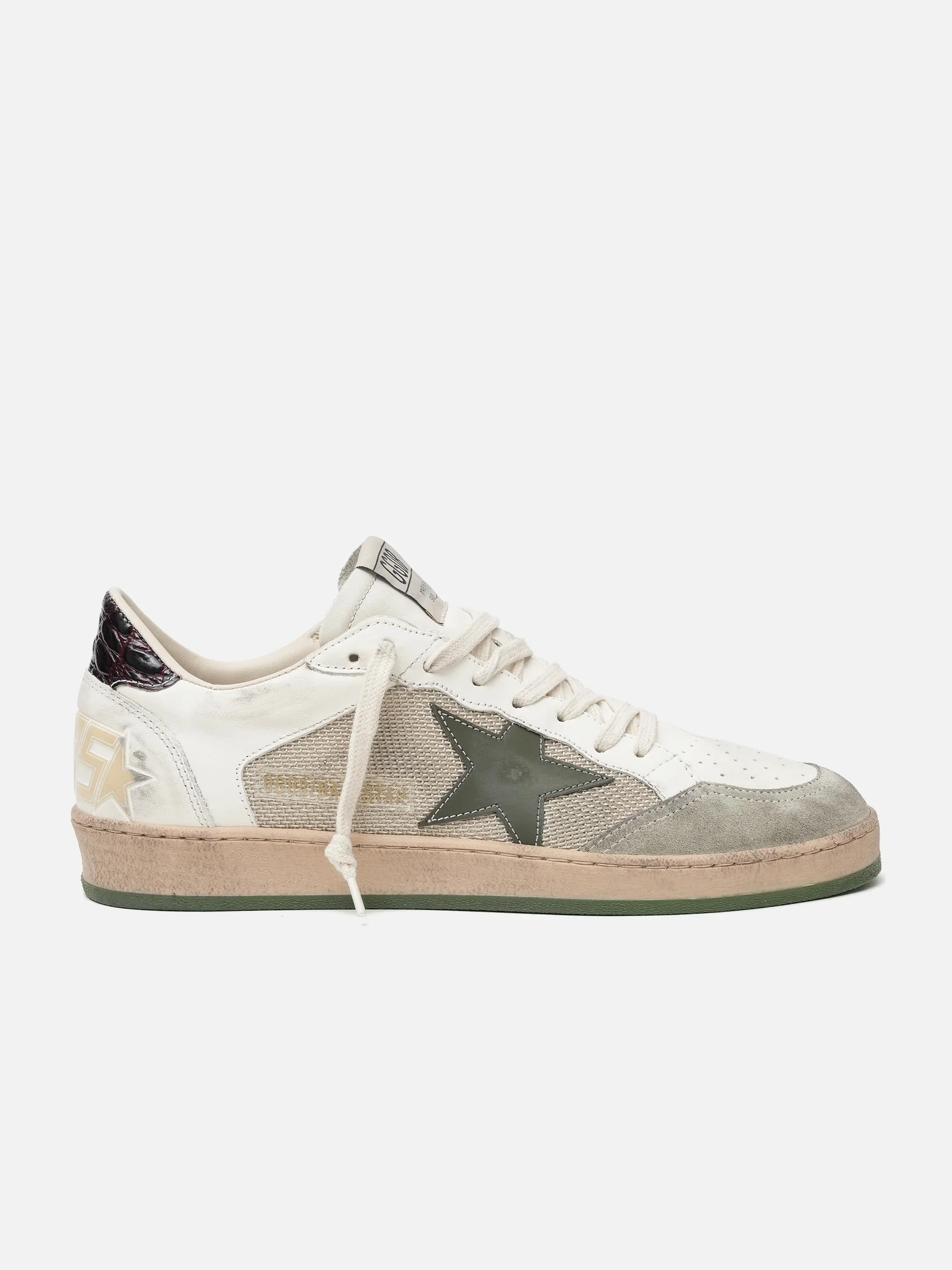 Zapatilla Golden Goose Ballstar Net And Leather Star Printed Leather Hombre