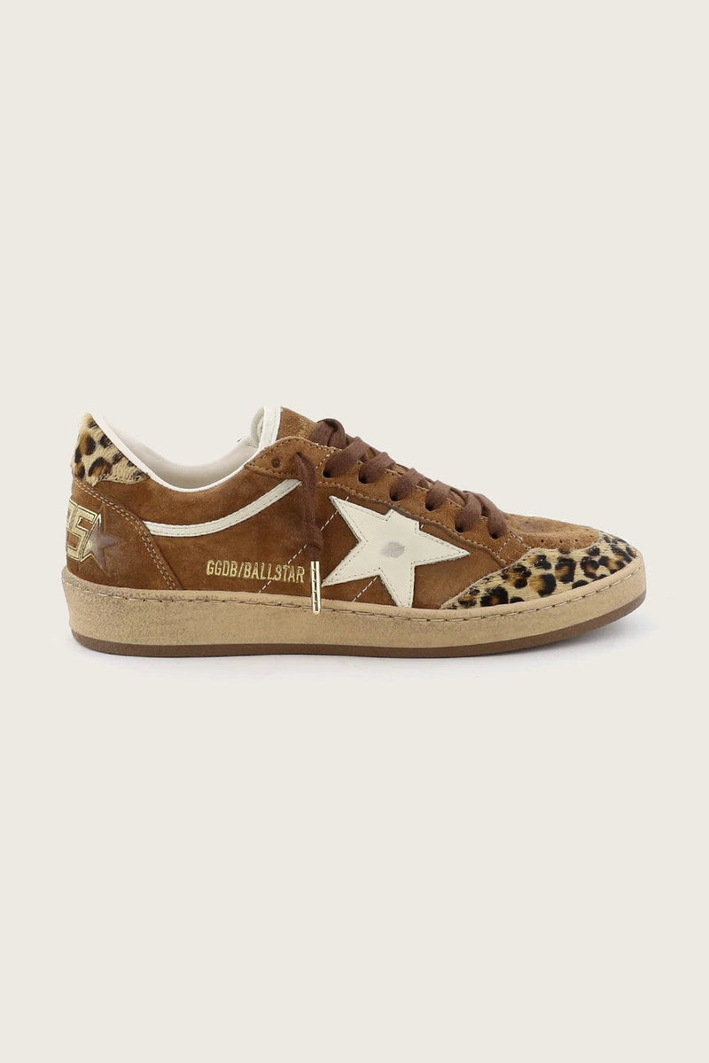 Zapatillas Golden Goose Ballstar Suede Horsy Toe And Heel Glitter Star Mujer