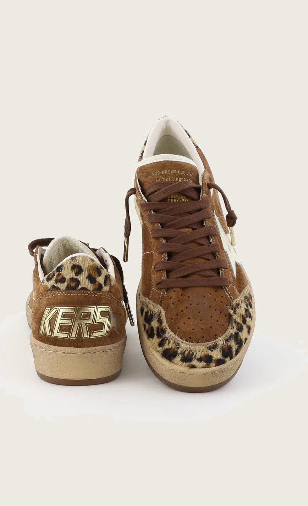 Zapatillas Golden Goose Ballstar Suede Horsy Toe And Heel Glitter Star Mujer