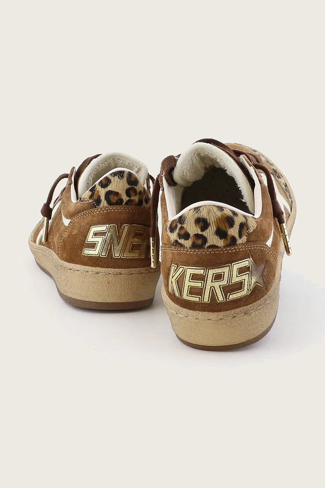 Zapatillas Golden Goose Ballstar Suede Horsy Toe And Heel Glitter Star Mujer