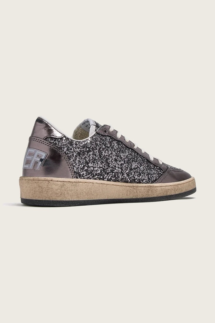 Zapatillas Golden Goose Ballstar Glitter Heel Leather Star Mujer