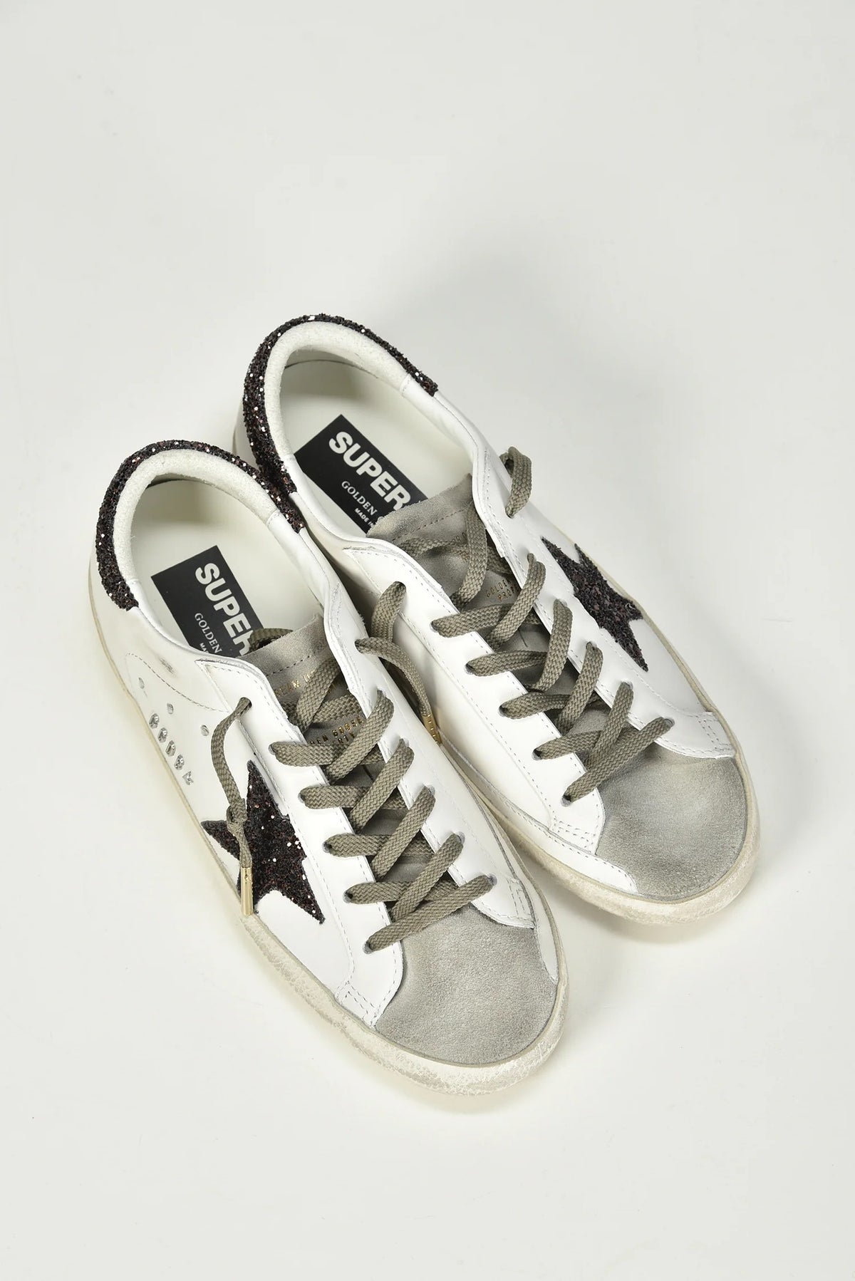 Zapatillas Golden Goose Super-Star Estrella Glitter Mujer