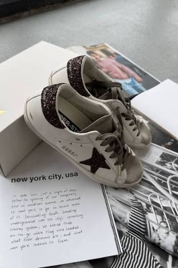 Zapatillas Golden Goose Super-Star Estrella Glitter Mujer