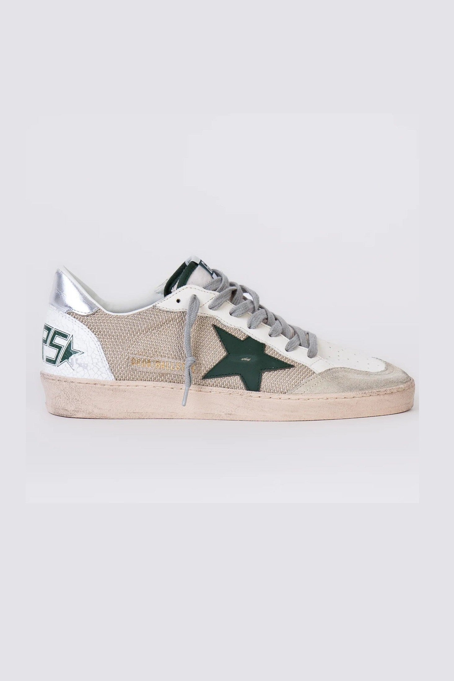 Zapatillas Golden Goose Ballstar Net Leather Star Nylon Heel Crack Spur Hombre