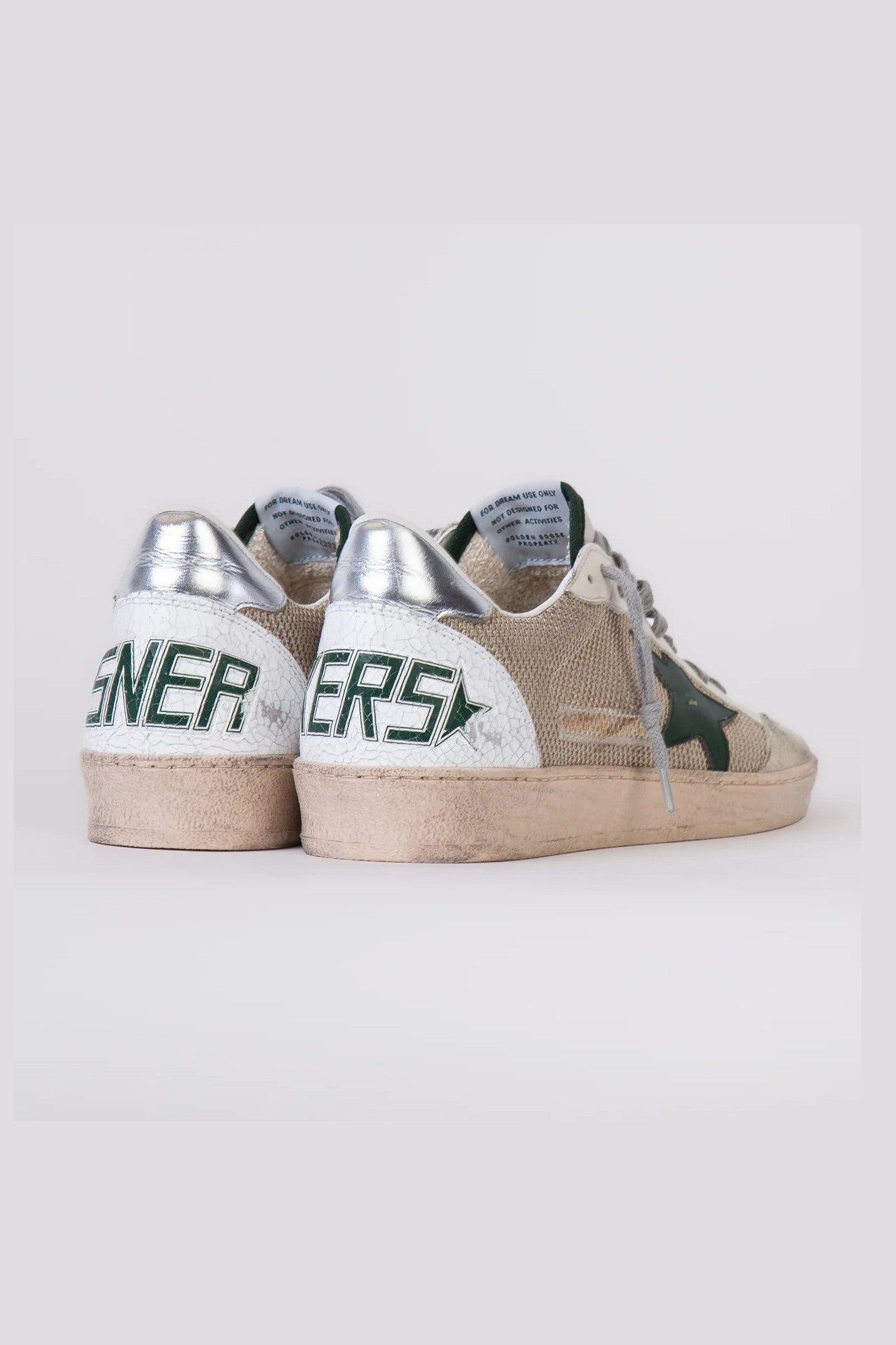 Zapatillas Golden Goose Ballstar Net Leather Star Nylon Heel Crack Spur Hombre