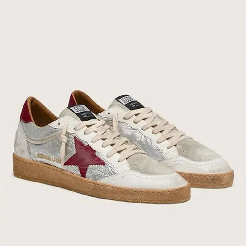 Zapatillas Golden Goose Ballstar Nylon Crack Leather Hombre