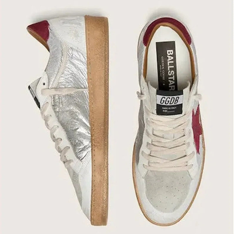 Zapatillas Golden Goose Ballstar Nylon Crack Leather Hombre