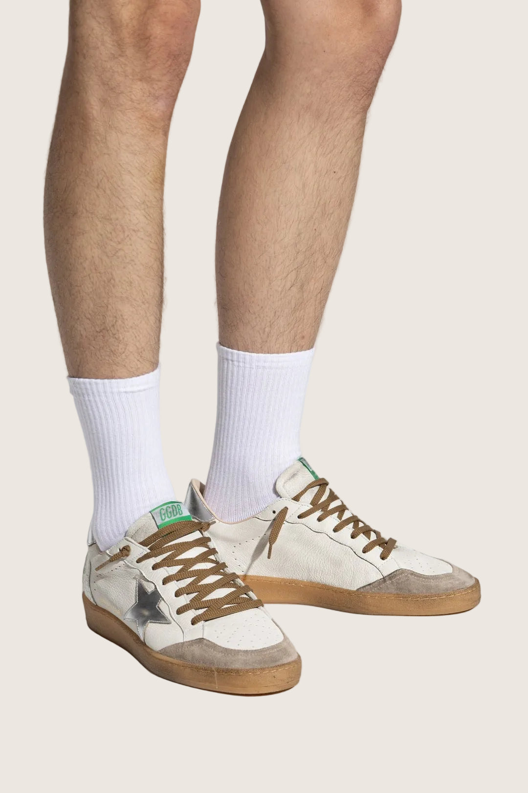 Zapatillas Golden Goose Ballstar Nappa  Suede Laminated Star Hombre