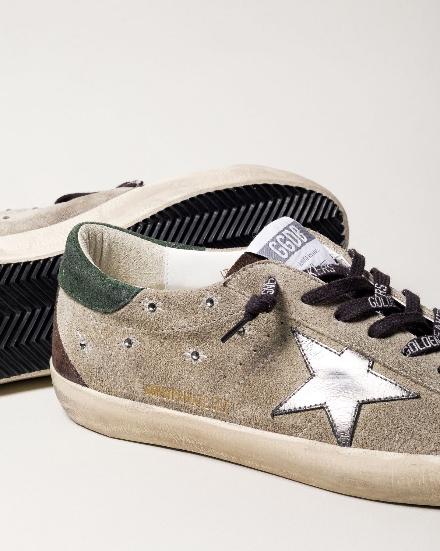 Zapatilla Golden Goose Super Star Suede Embroidery Laminated Star Hombre