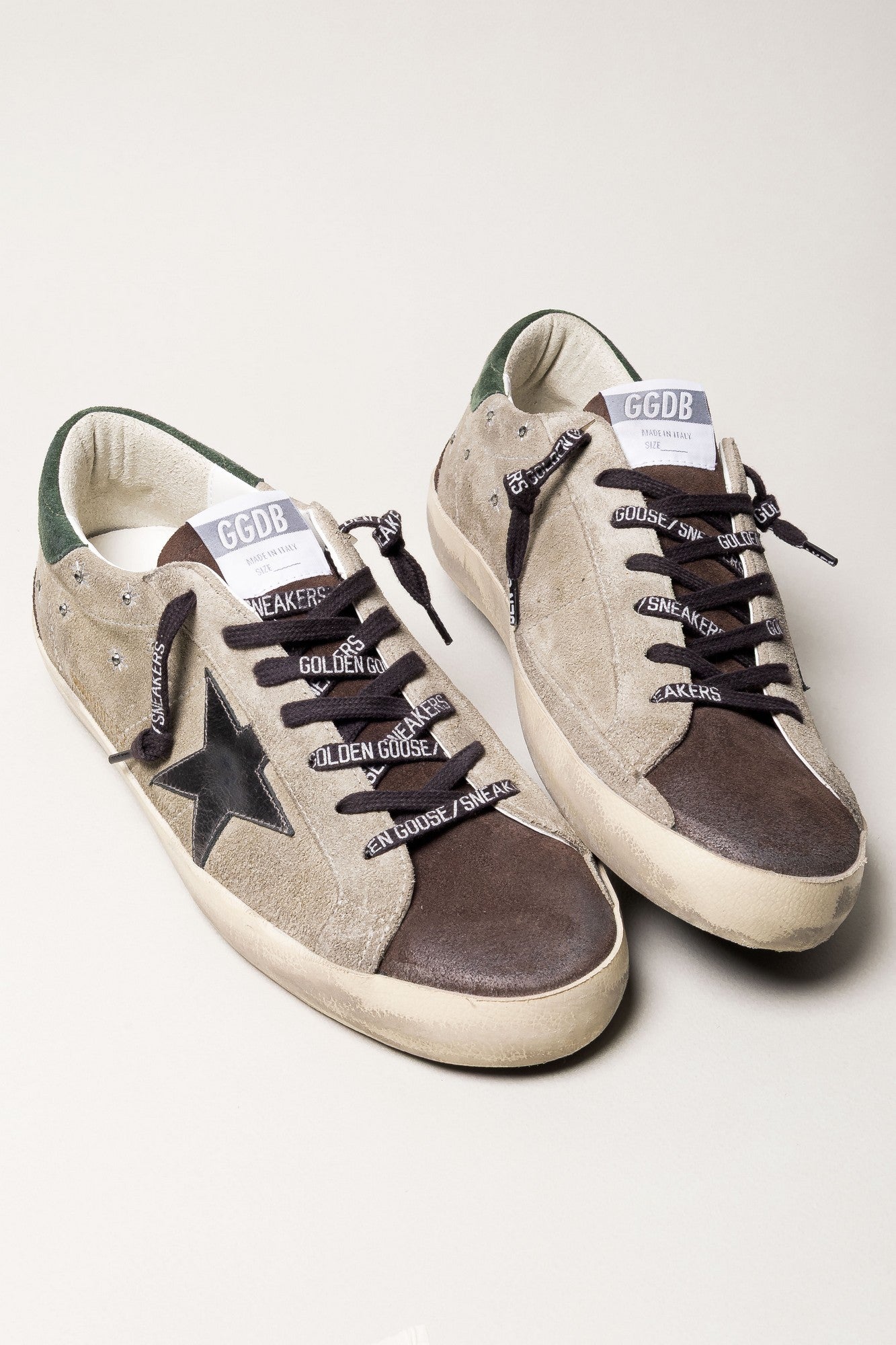 Zapatilla Golden Goose Super Star Suede Embroidery Laminated Star Hombre