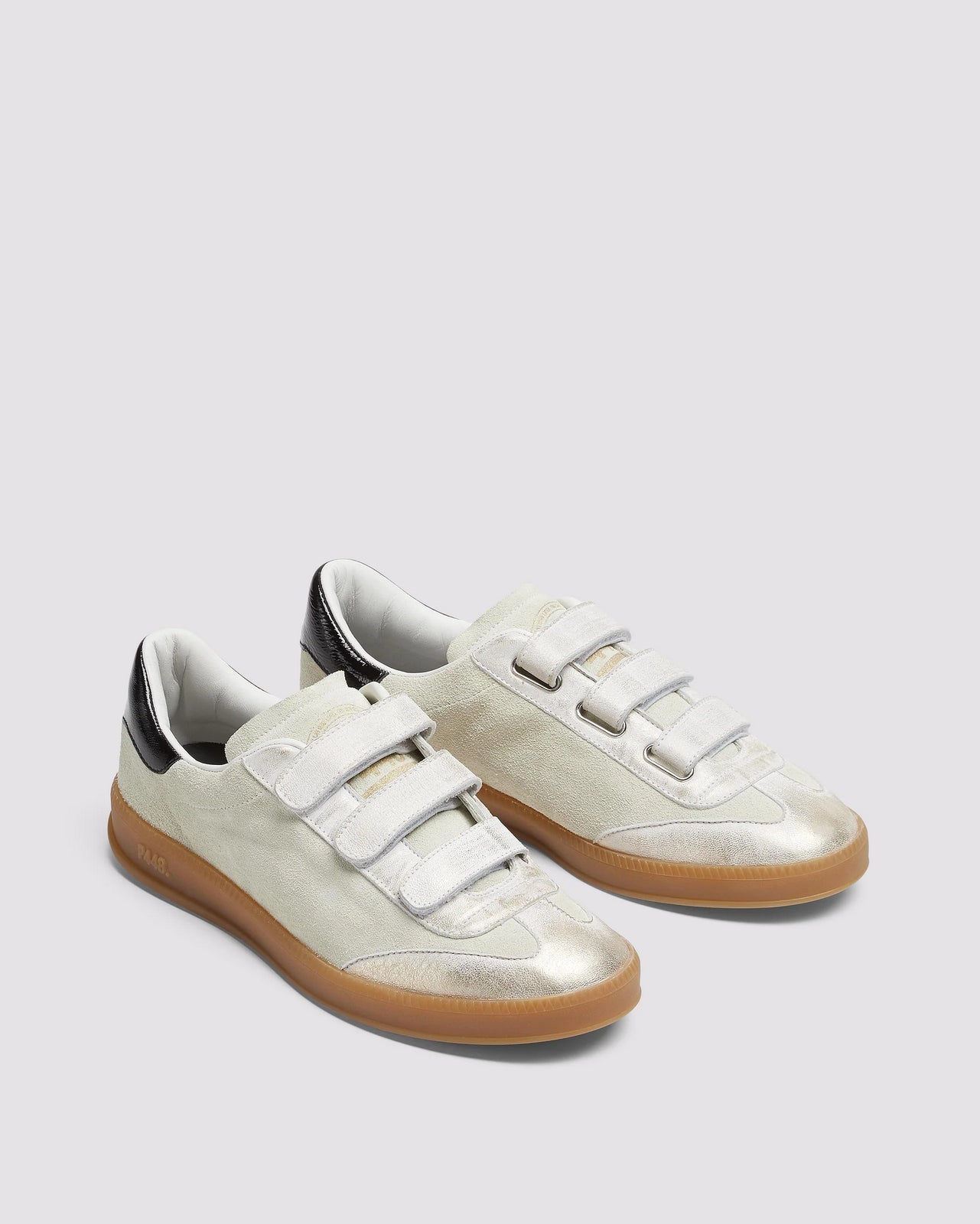 Zapatilla Monza Velcro Capri Cream Mujer