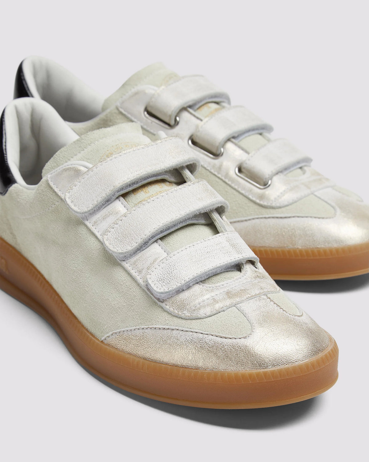 Zapatilla Monza Velcro Capri Cream Mujer