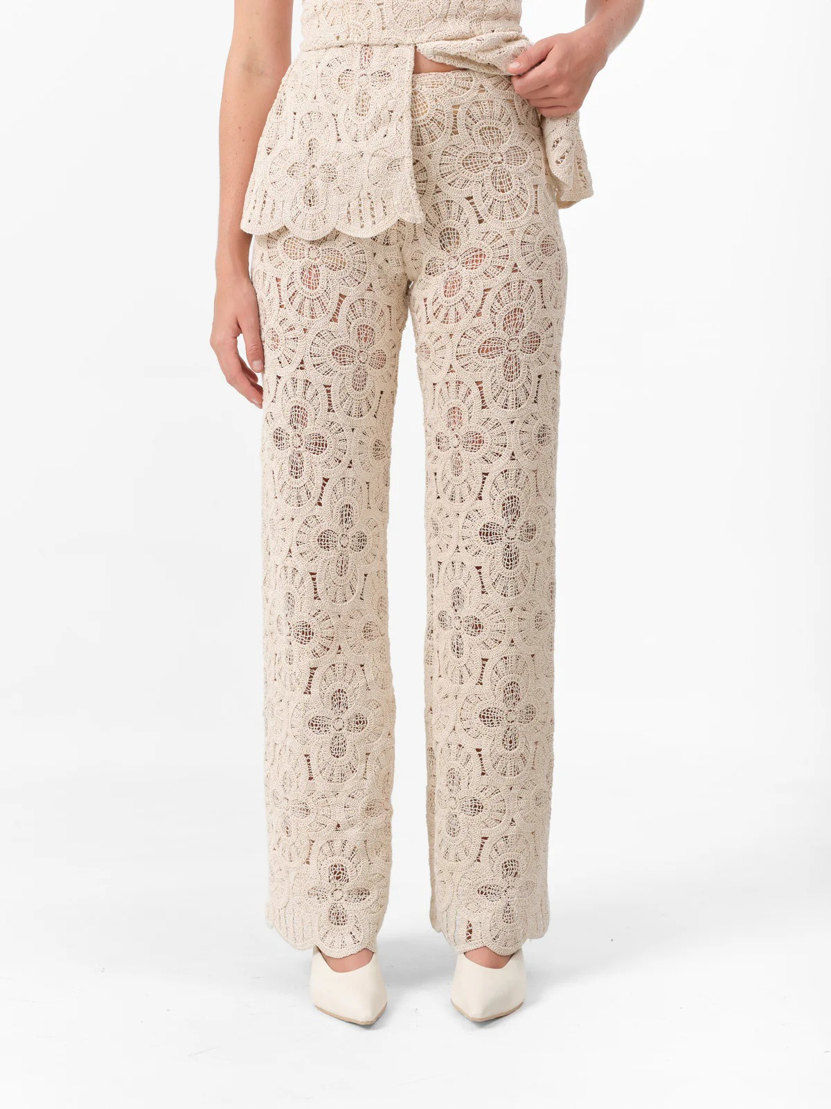 Pantalón Peony Ecru