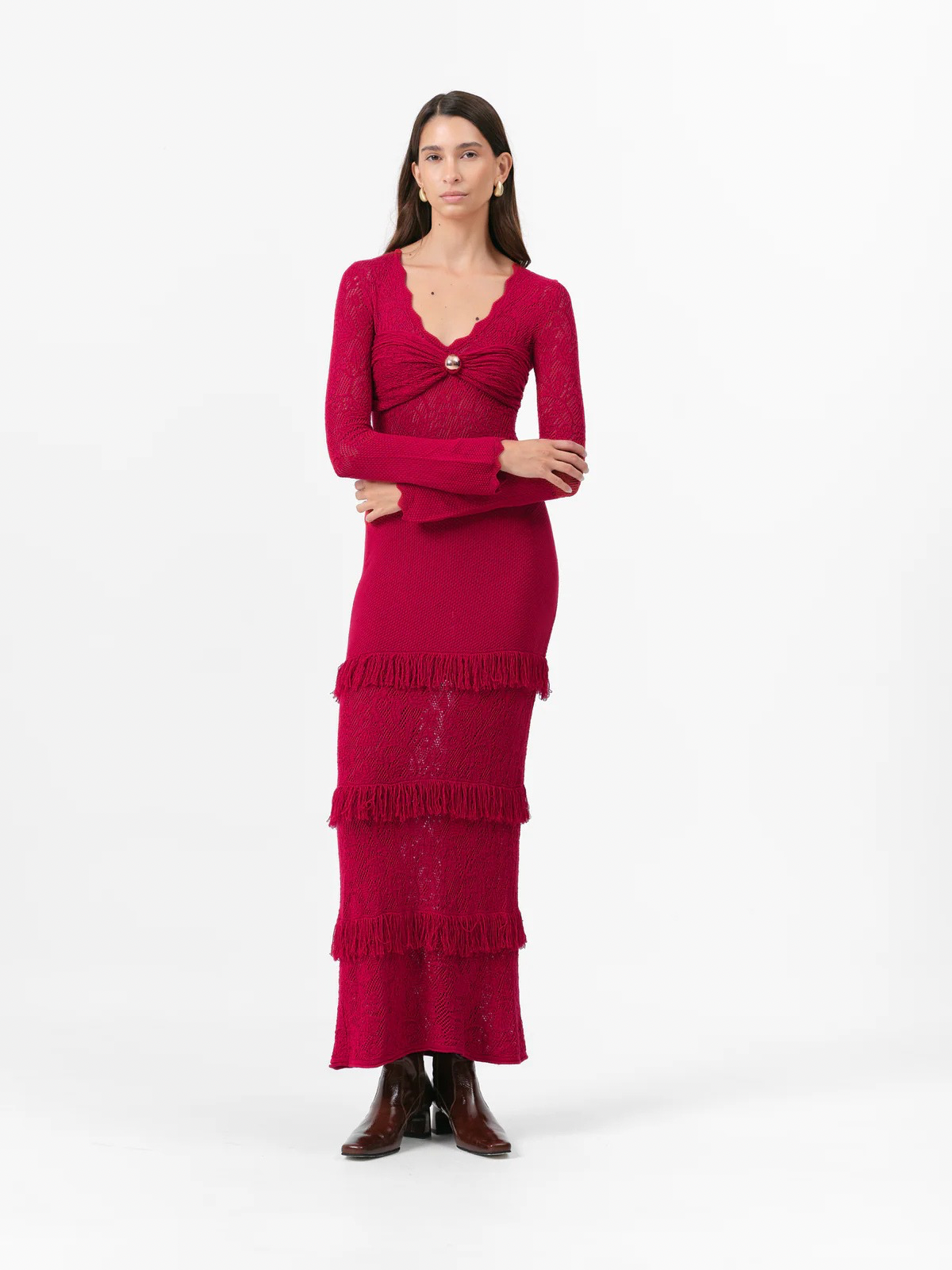 Maxi Vestido Belmont Raspberry