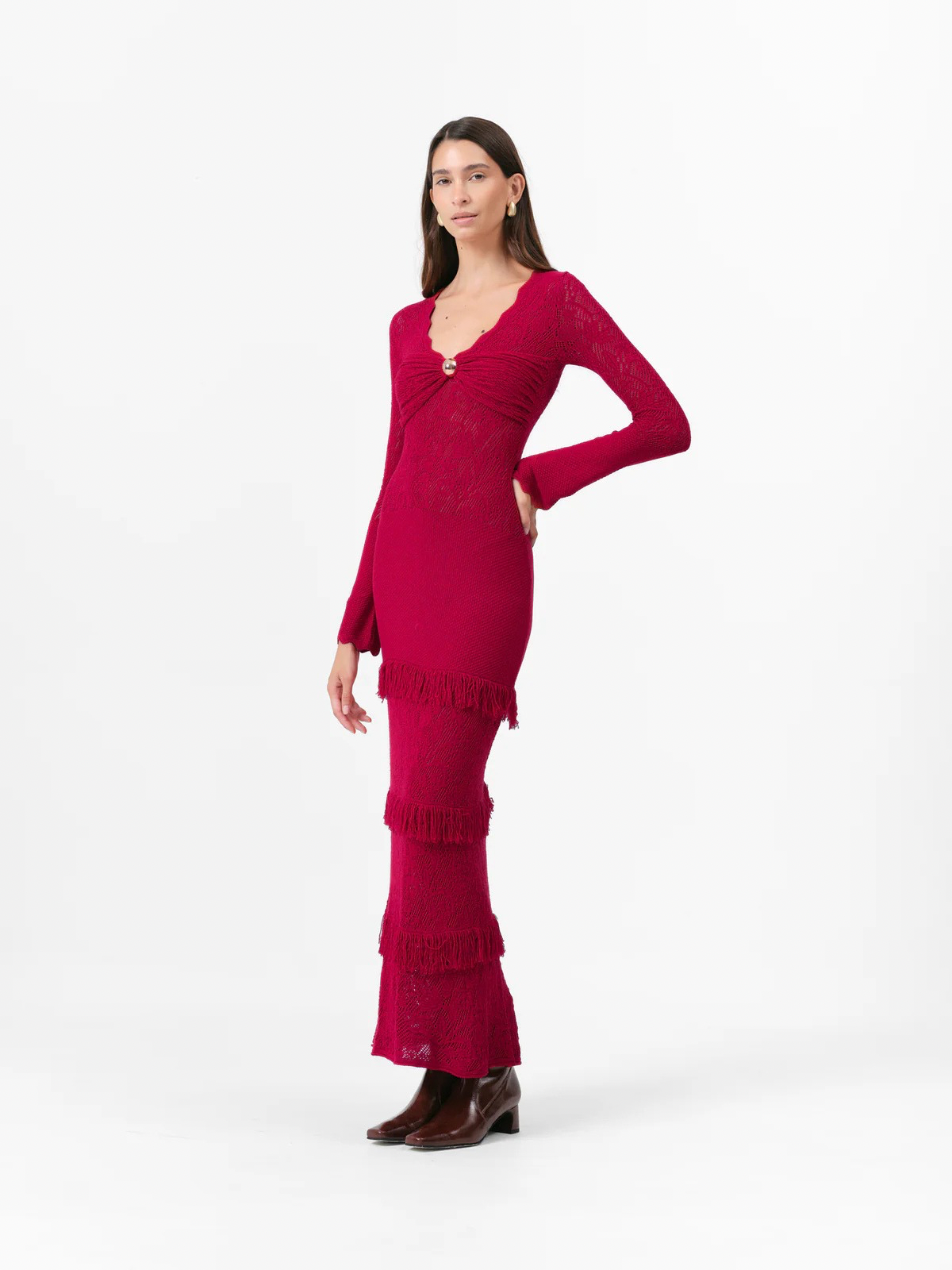 Maxi Vestido Belmont Raspberry