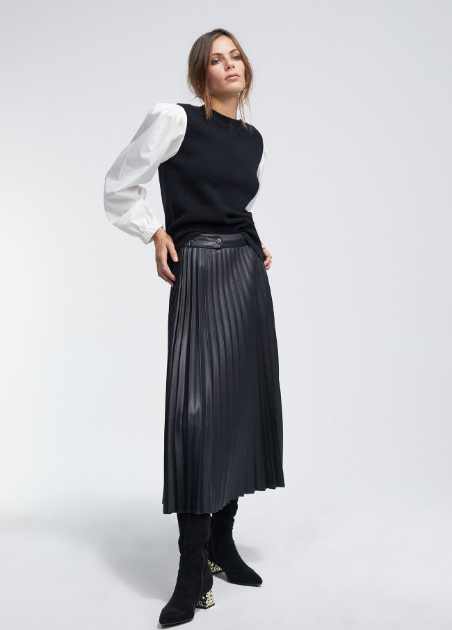 Falda Faux Leather