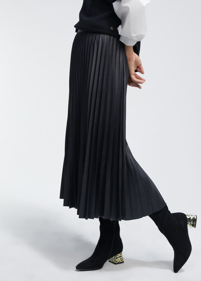 Falda Faux Leather