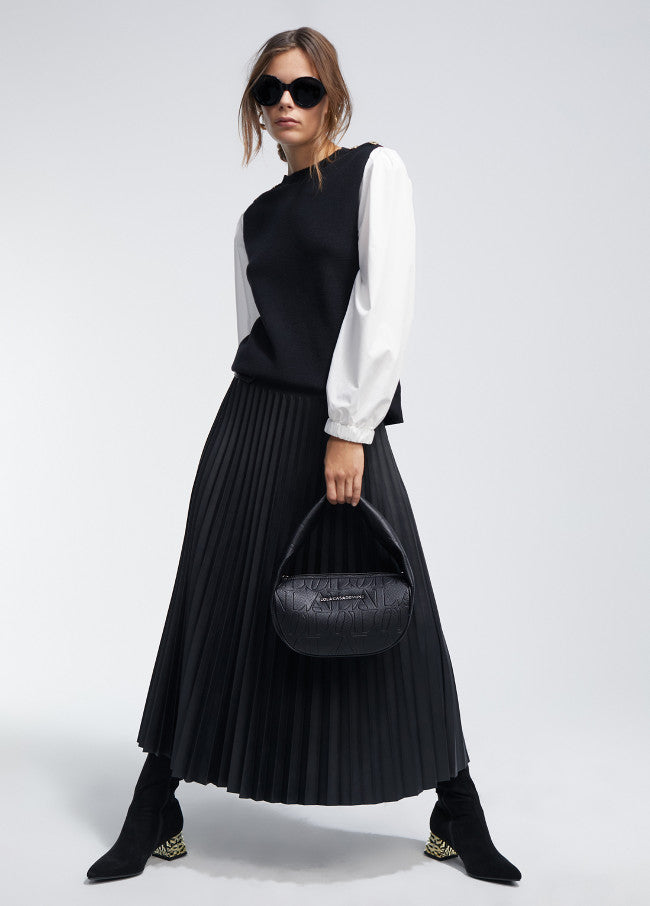 Falda Faux Leather