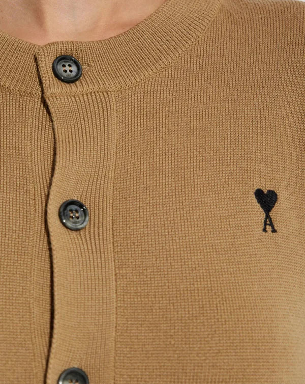 Cardigan Crewneck With Contrasted Ami De Coeur