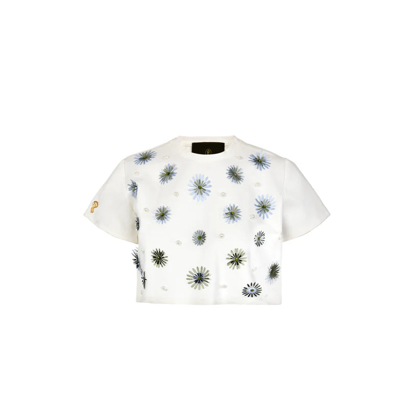 Camiseta Floral Cropped