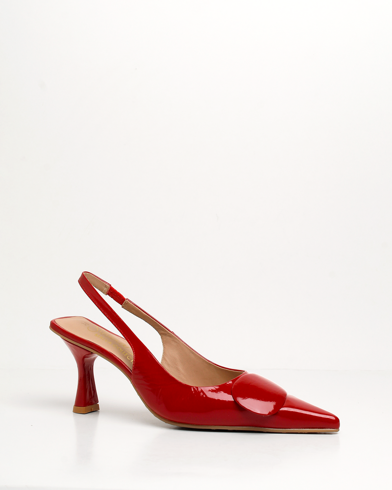 Tacon Slingback De Cuero