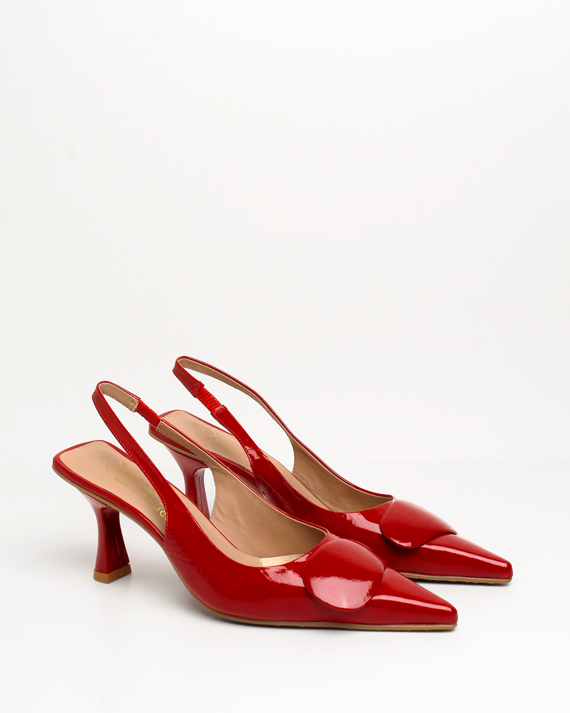 Tacon Slingback De Cuero